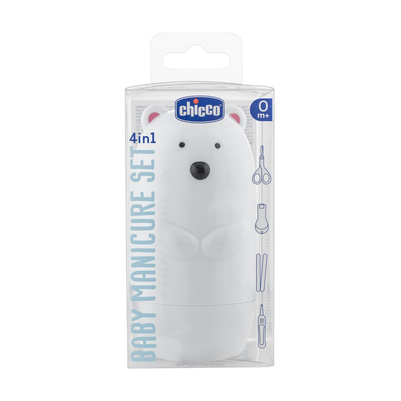 Дитячий манікюрний набір 4 в 1 Chicco Polar Bear, 4 предмети
